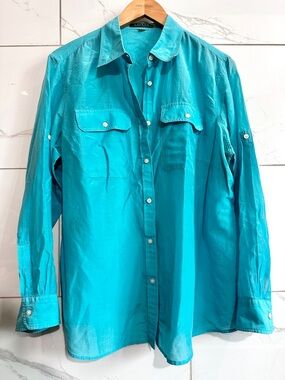 Lauren Ralph Lauren Utility Button Front Shirt